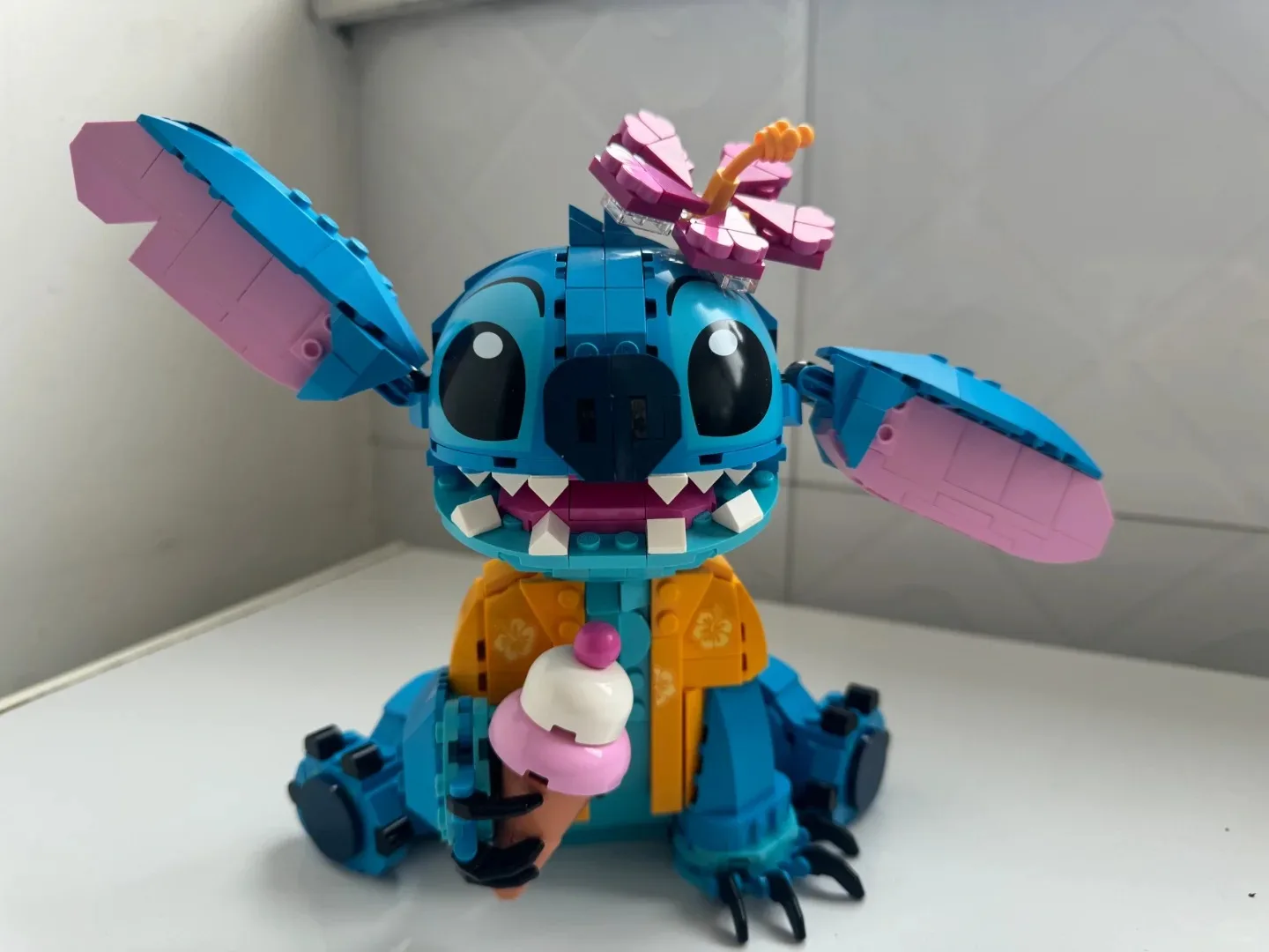 700pcs niedlichen Cartoon Disney Stitch Display Dekoration Set Modell Bausteine Ziegel passen