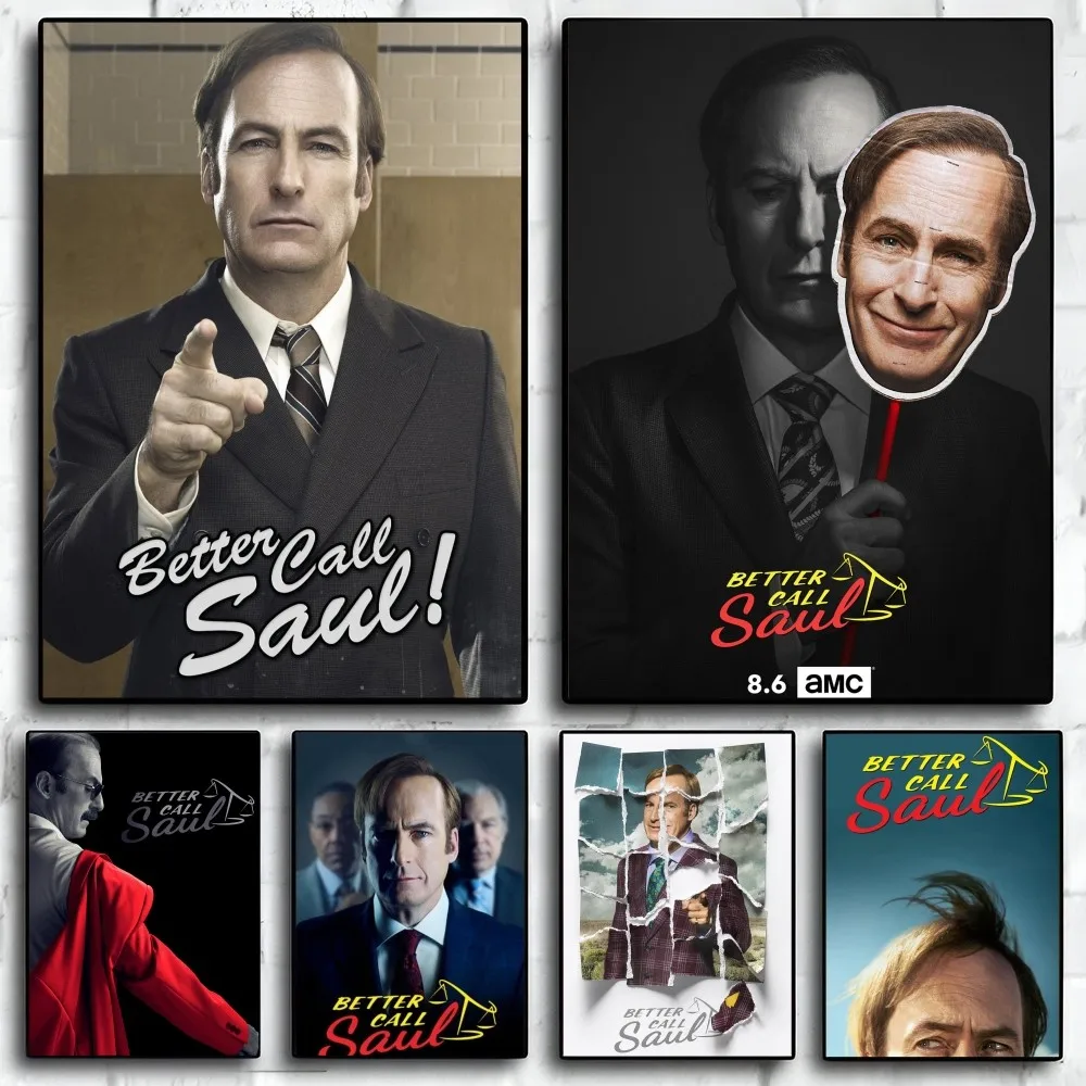 1pc besser anrufen saul tv serie plakat selbst klebende kunst wasserdichter papier aufkleber