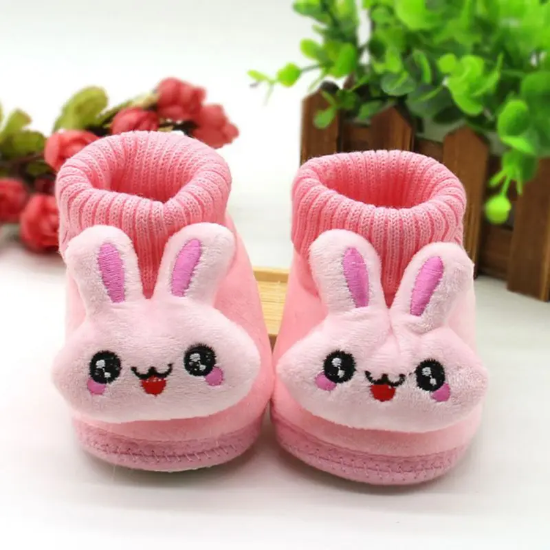 Winter Babys chuhe und Socken Cartoon Kaninchen Kleinkind Boden Schuhe Baumwolle Kinder Frist Walker