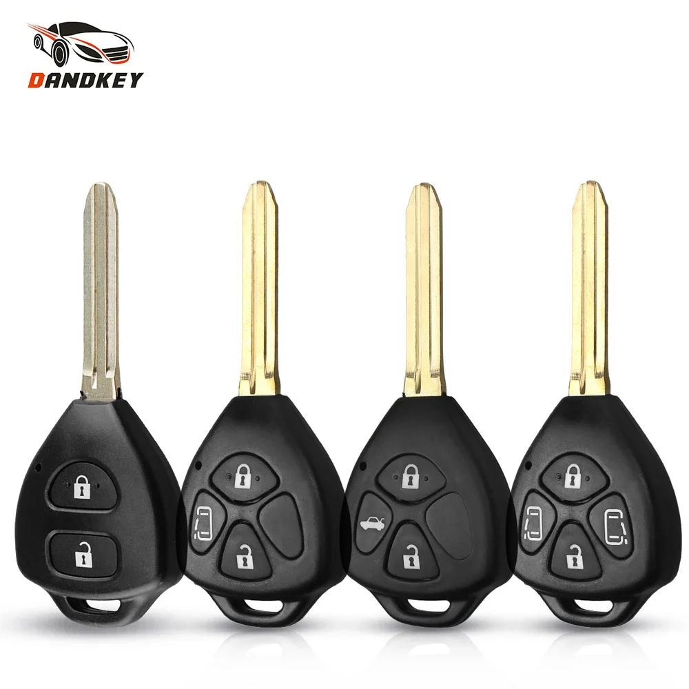 Dandkey toy43/toy47 2/Tasten Remote Key Shell für Toyota Camry Avalon Corolla Matrix Rav4 Venza