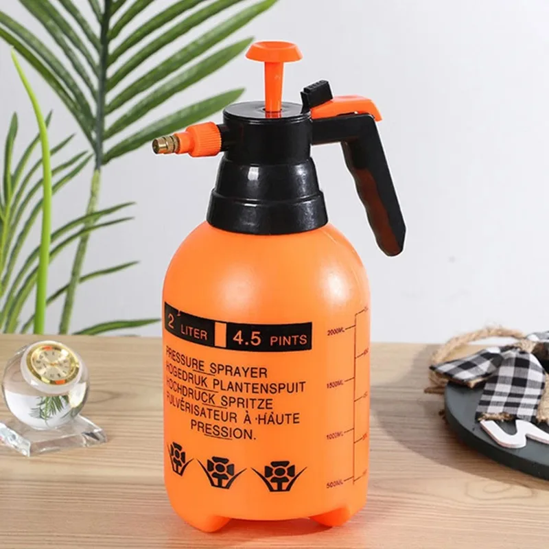 2l Gartens prüh flasche Hand druck Auto wasch spray Topf verstellbare Düse Garten bewässerungs dose