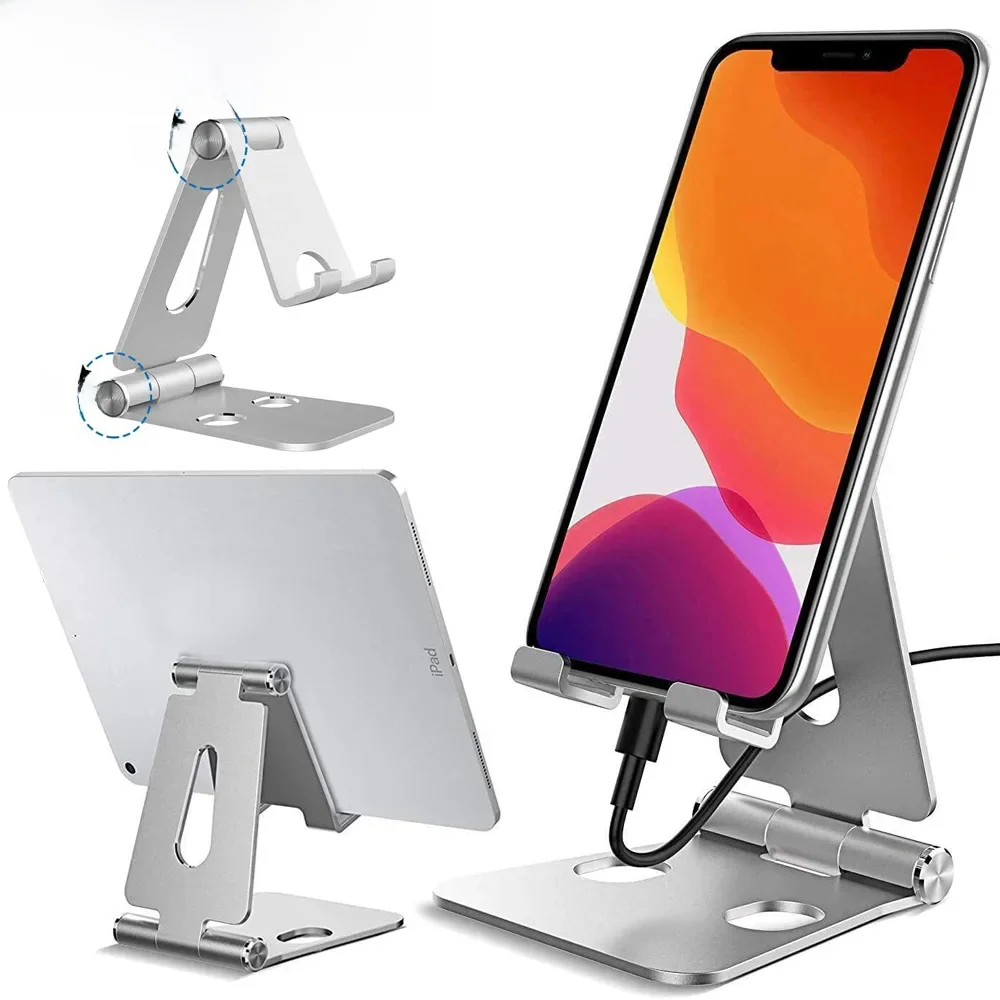 Stonego-suporte de metal dobrável do telefone móvel para o iphone 11, xiaomi mi 9, 7, 8, x, xs