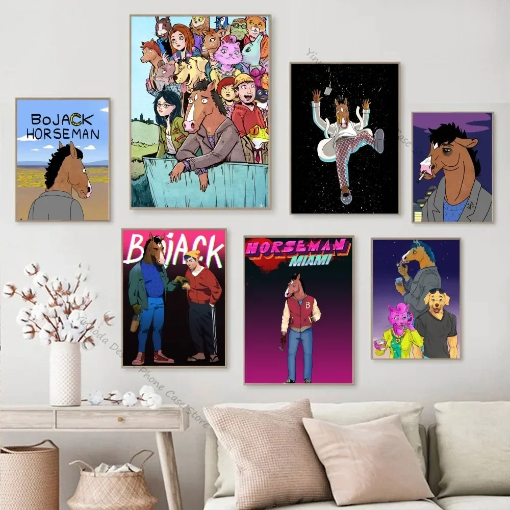 1pc Cartoon Poster gute Qualität druckt Vintage Zimmer B-Bojack coole H-Reiter Home Bar Cafe Dekor