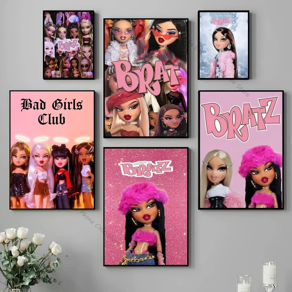 1pc Cartoon B-Bratz Puppe klassisches Anime Poster gute Qualität druckt Vintage Zimmer Home Bar Cafe