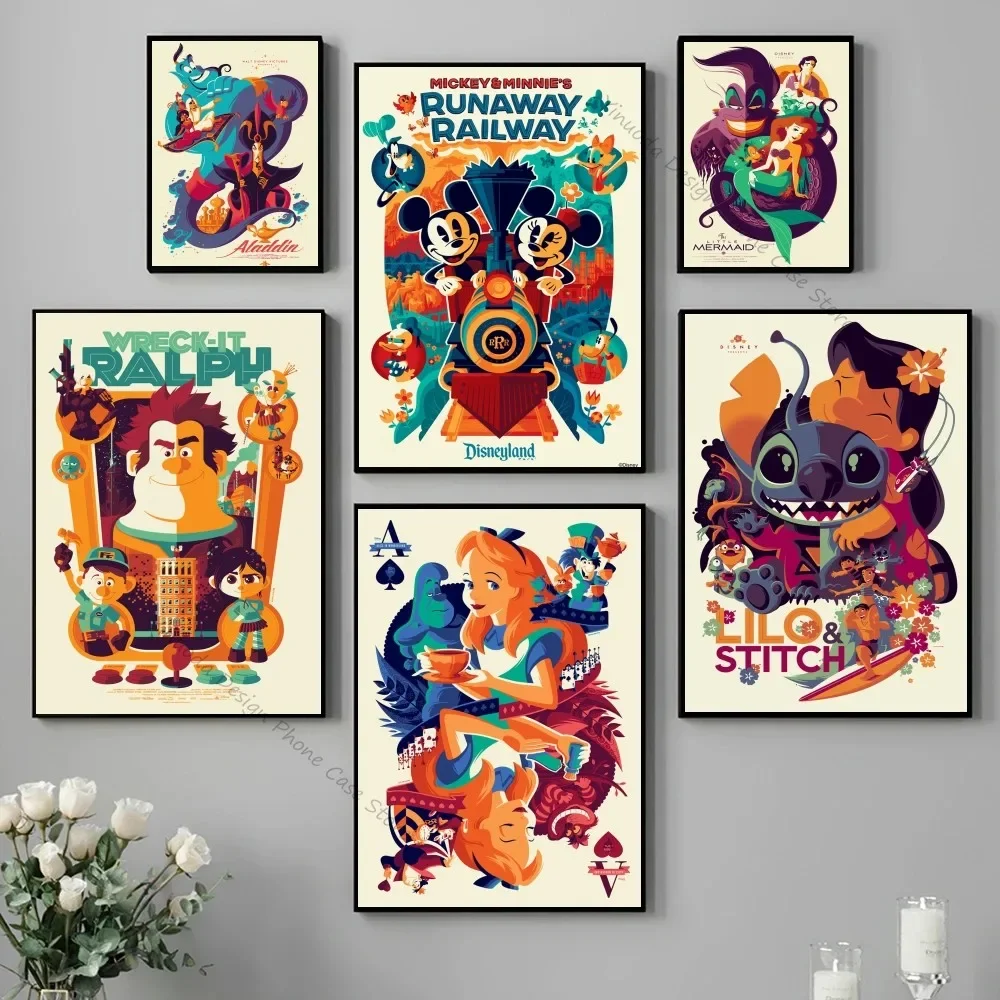 1pc Cartoon berühmtes Poster gute Qualität Drucke M-Mickey Mouse Vintage Zimmer Home Bar Cafe Dekor