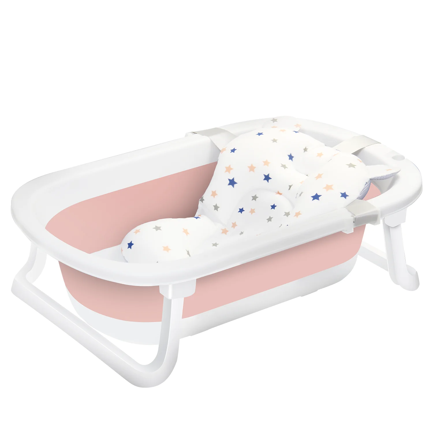 Faltbare Babybadewanne für Kleinkinder bis Kleinkinder von 0–24 Monaten, tragbar, multifunktional,