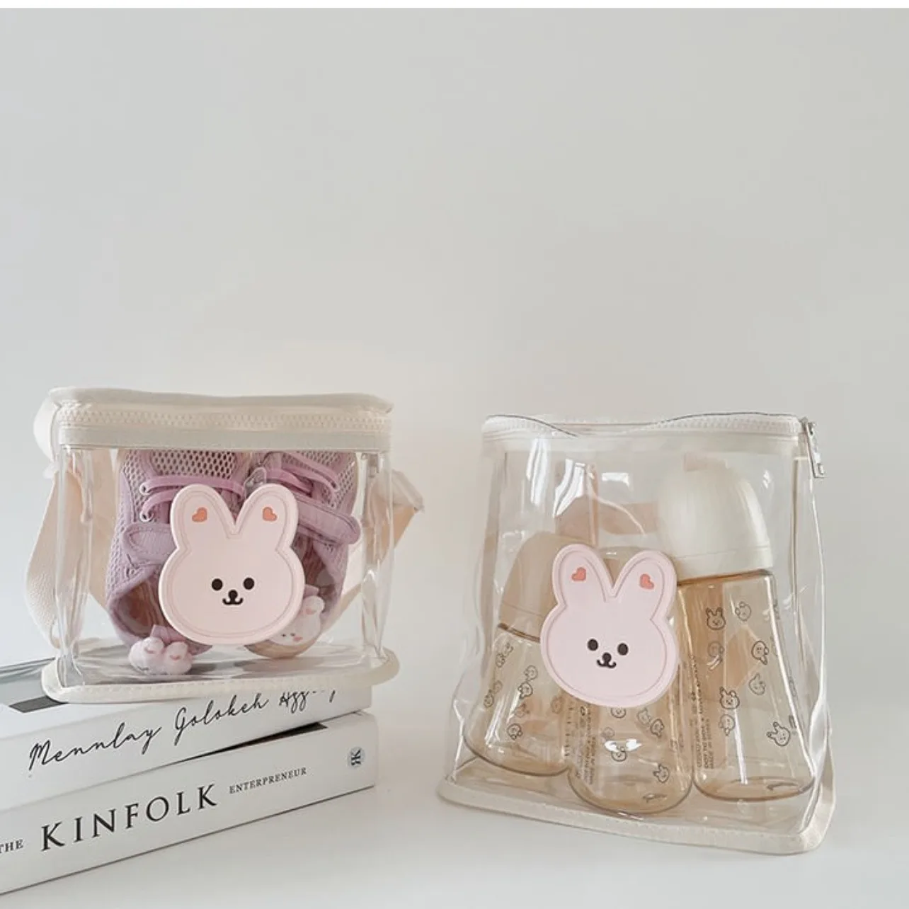 Koreanische ins Kinder Schult asche Baby transparente Gelee Rucksack Bär Cartoon wasserdichte Jungen