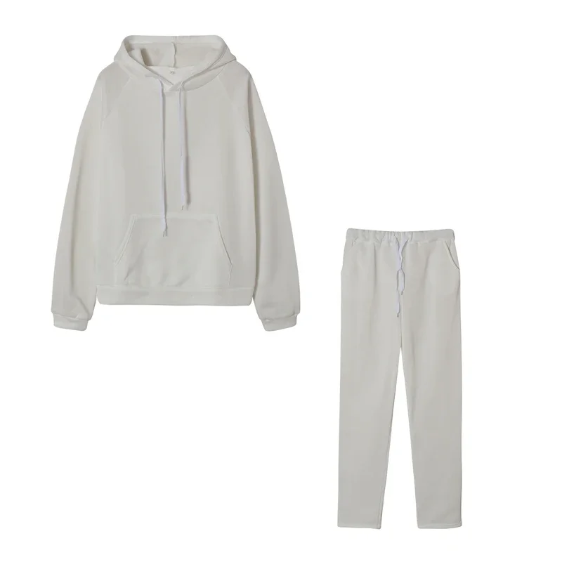 Modetrend Frühling und Herbst Frauen Kapuzen pullover Set zweiteilig