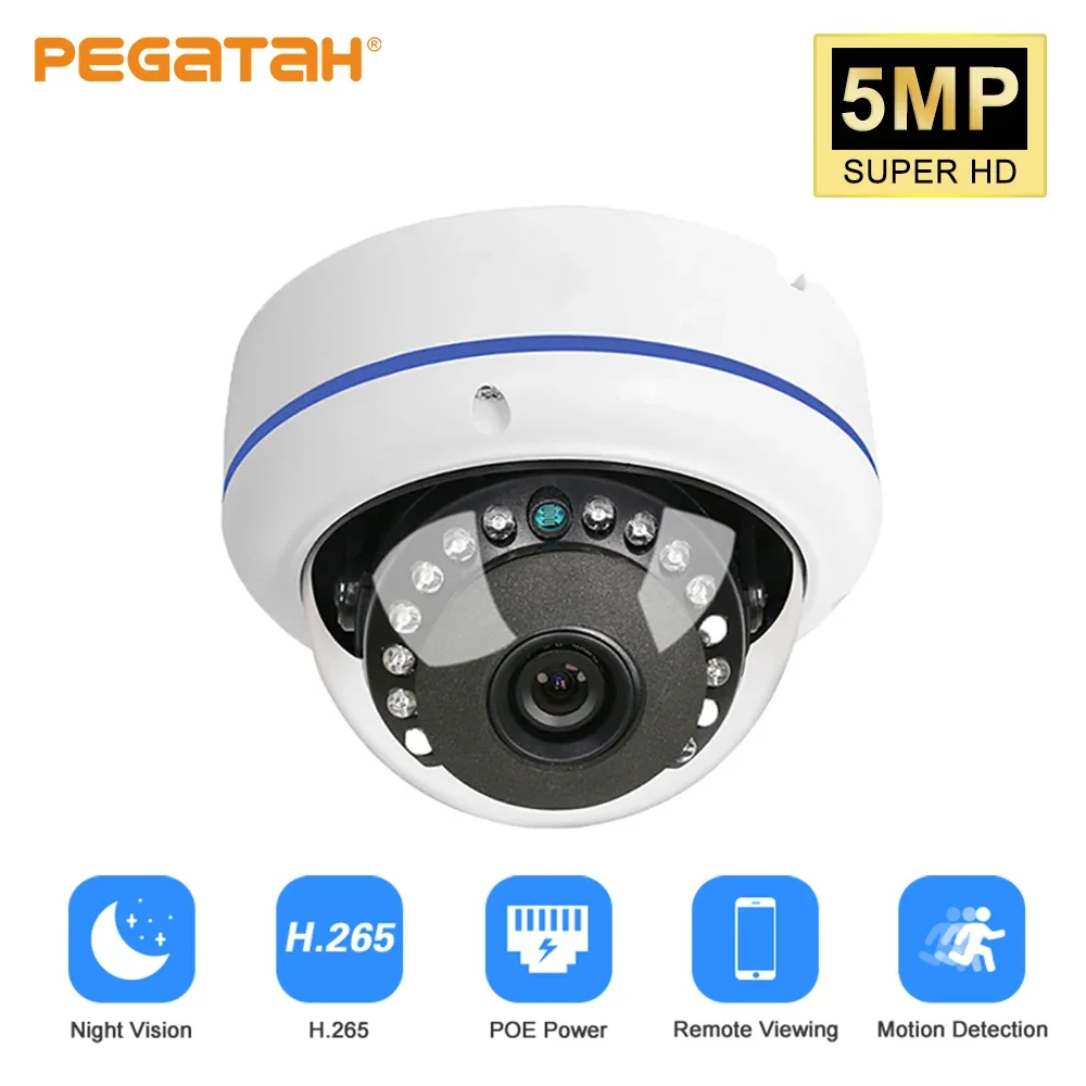 5mp Mini Dome IP-Kamera ptz Sternenlicht Pan Tilt Zoom 2,5 Zoll Geschwindigkeit Home Security IP Poe
