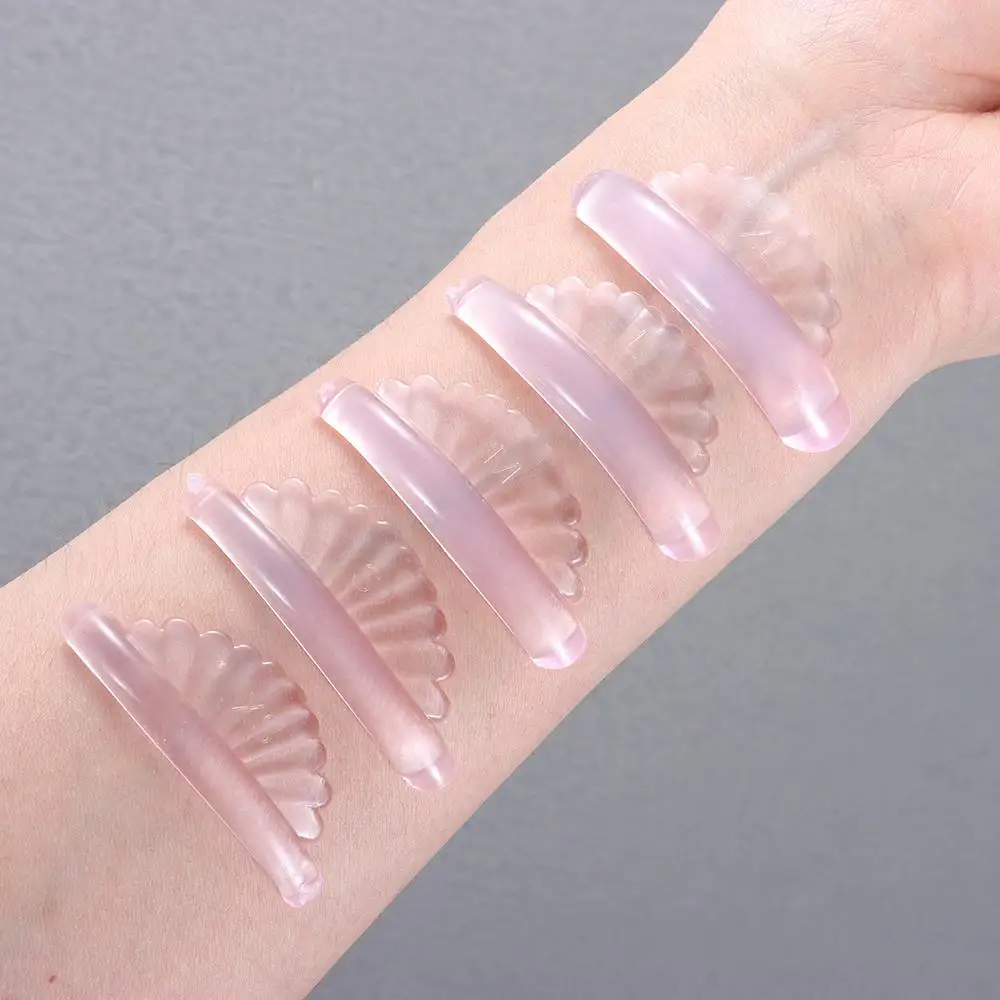 Silikon Wimpern Dauerwelle Pad Shell Stil Wimpern Lifting Shield selbst klebrige Wimpern Lift Rod