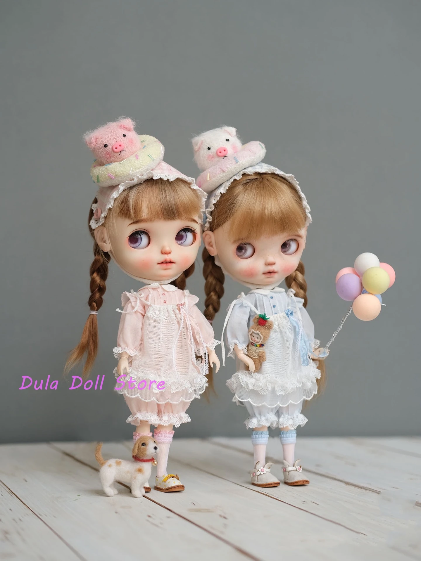 Dula Puppe Kleidung Kleid Piggy Donuts Overalls Blythe Ob24 Ob22 Azone Licca eisige Jerryb bjd Puppe