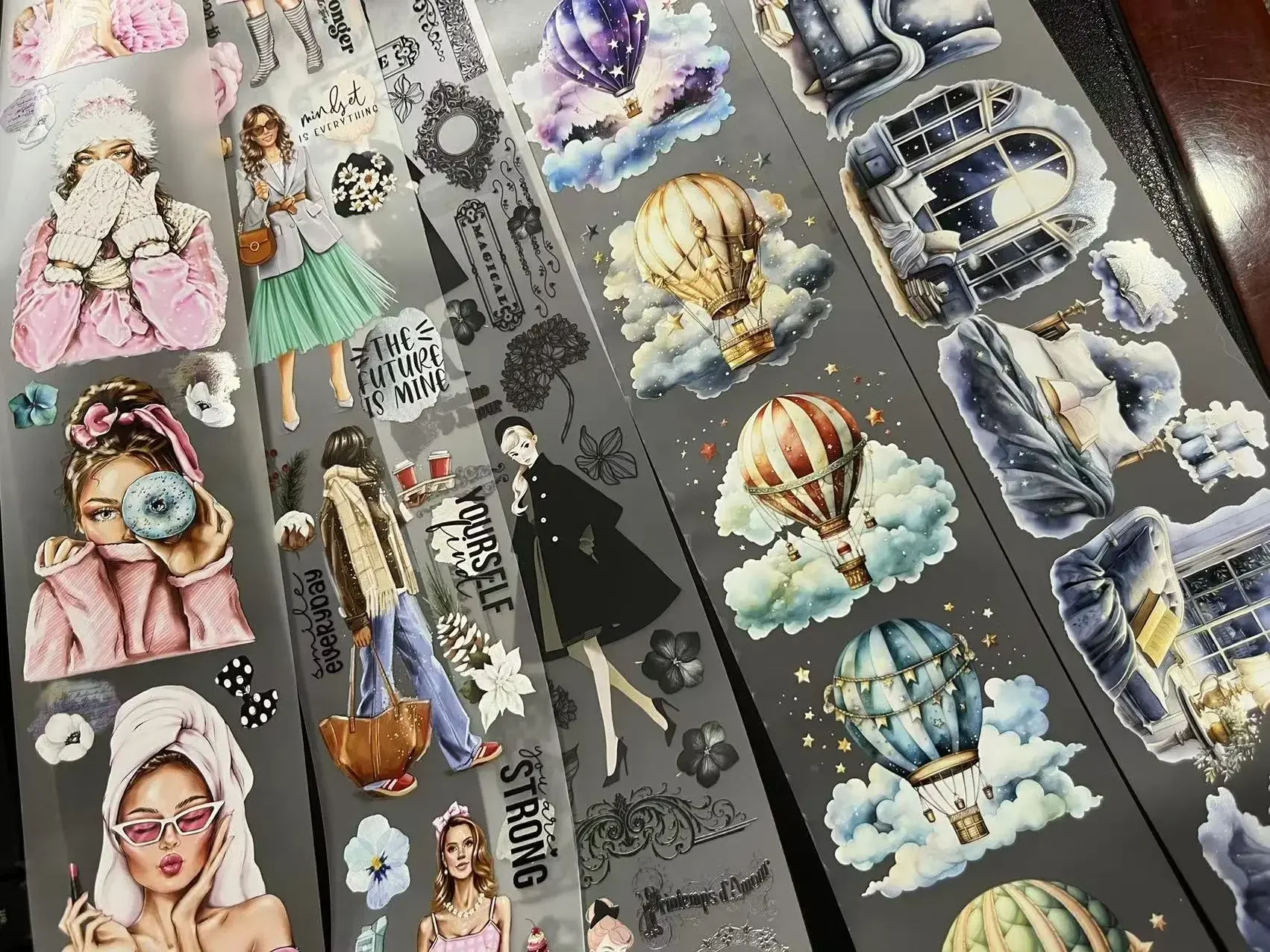 1 Schleife niedlich schöne Mode Mädchen Dame/Kaffee/Spiegel Maskierung Haustier Washi Tape