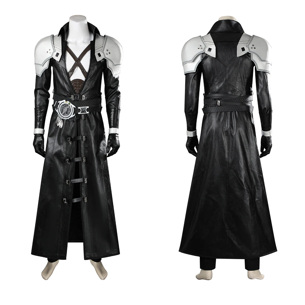 Ff7 remake sephiroth cosplay kostüm videospiel erwachsene kostüme schwarzes outfit maßge schneiderte