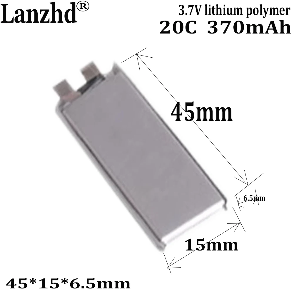 3.7V 370mAh 20c Lipo Bateria Para controle remoto helicóptero/aviões baterias Li-po 3.7v Drones