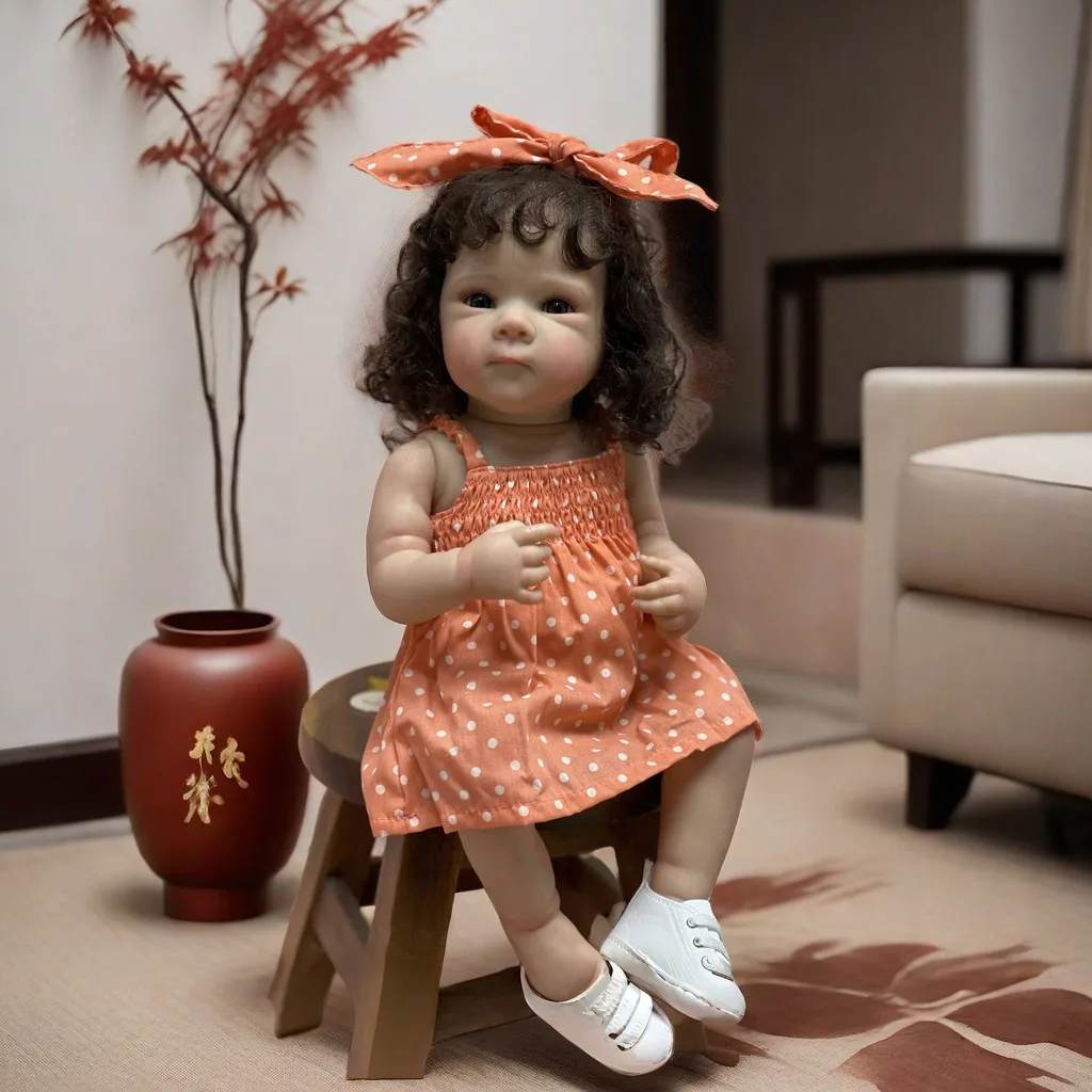 Prinzessin Bettie 48cm ganze Vinyl bebe wieder geborene Puppe Mädchen 3d gemalt wieder geborene Baby