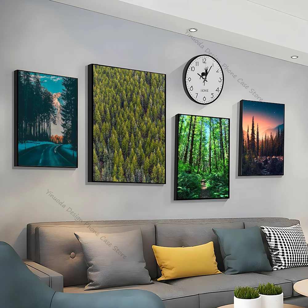 1pc Natur landschaft Wald plakat gute Qualität Drucke und Poster Vintage Zimmer Home Bar Cafe Dekor