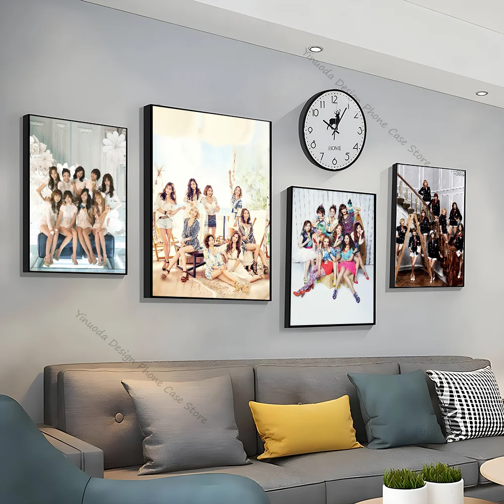 1pc k-pop Mädchen Generation Snsd Poster gute Qualität Drucke Vintage Zimmer Home Bar Cafe Dekor