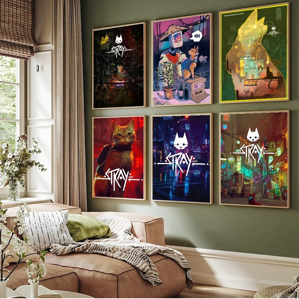 Spiel streunende gute Qualität Drucke und Poster Vintage Zimmer Home Bar Cafe Dekor ästhetische