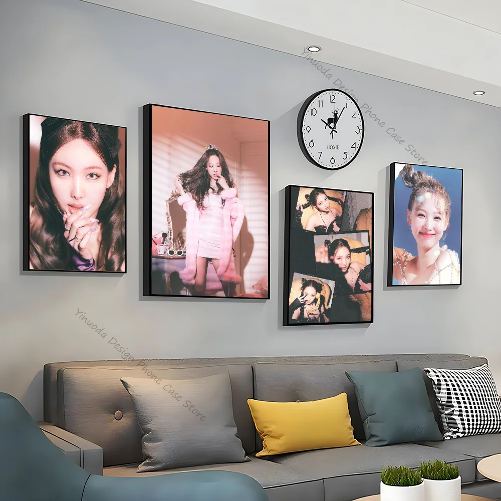 1pc kpop Mädchen Nayeon Album Pop T-TWICE Poster gute Qualität druckt Vintage Zimmer Home Bar Cafe