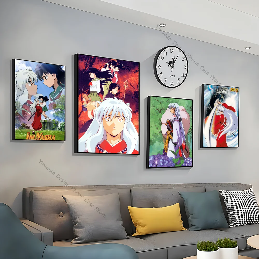 1pc inuyasha anime Poster gute Qualität Drucke und Poster Vintage Zimmer Home Bar Cafe Dekor