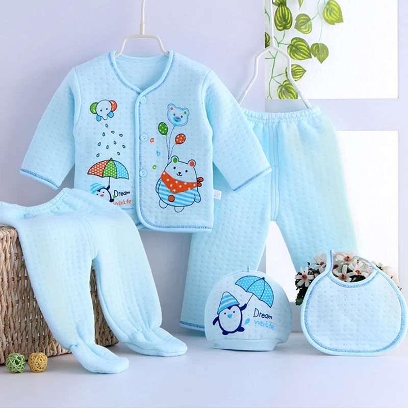 5 Stück Neugeborenen Baby kleidung Set Cartoon Baby Baumwolle Baby kleidung für Jungen Mädchen