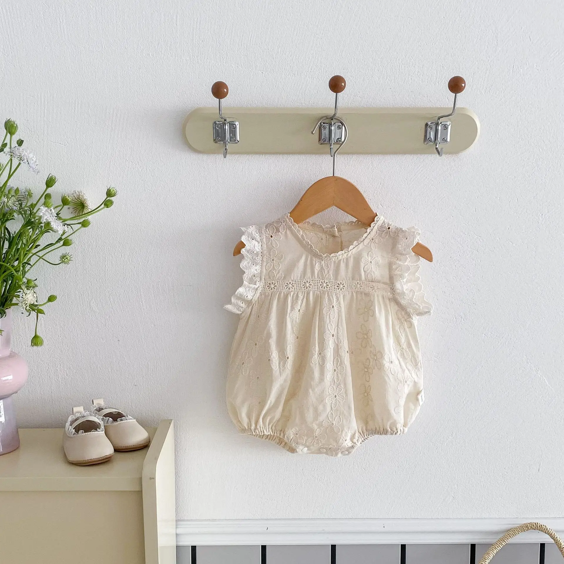 2024 Sommer neue Baby Blumen Bodysuit Mädchen süße Blume Schwestern Kleidung Kinder Kinder
