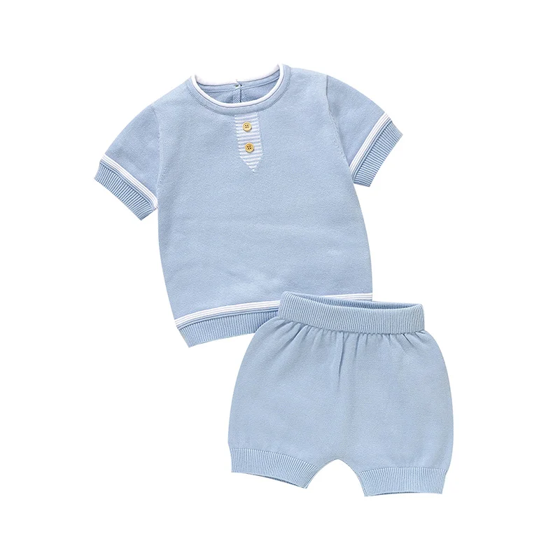 Summer Baby Short Sleeve Clothes Sets Casual Outerwear Newborn Boys Tee Shirts+Shorts Outfits
