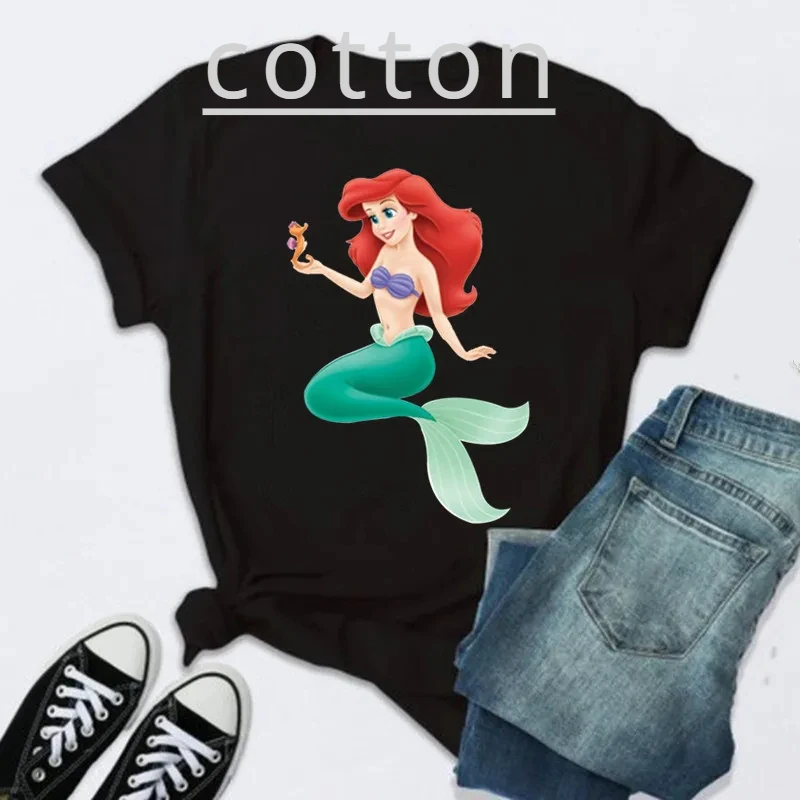 Mode die kleine Meerjungfrau Ariel Prinzessin Kinder Kleidung lässig Sommer Baby T-Shirt Mädchen