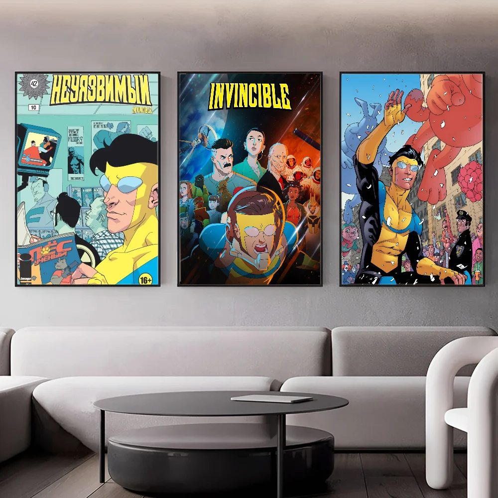 T-TV zeigen unbesiegbare Anime-Poster klebrige HD-Qualität Wand kunst Retro-Poster für Home Room