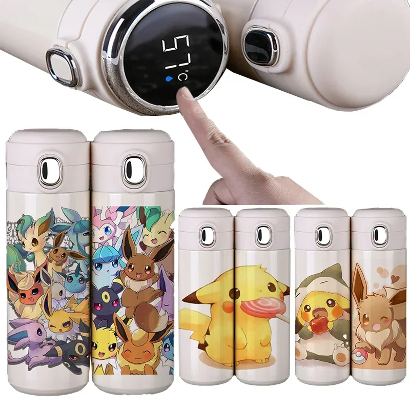 Neue pokemon pikachu Wasser flasche Edelstahl Thermoskanne Cartoon Wasser becher Student Anti-Fall