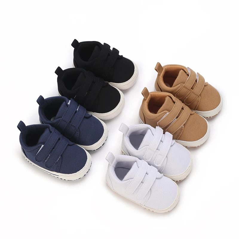 4 Farben Neugeborene Babys chuhe Junge Mädchen klassische Sport weiche Sohle Pu Leder mehrfarbige