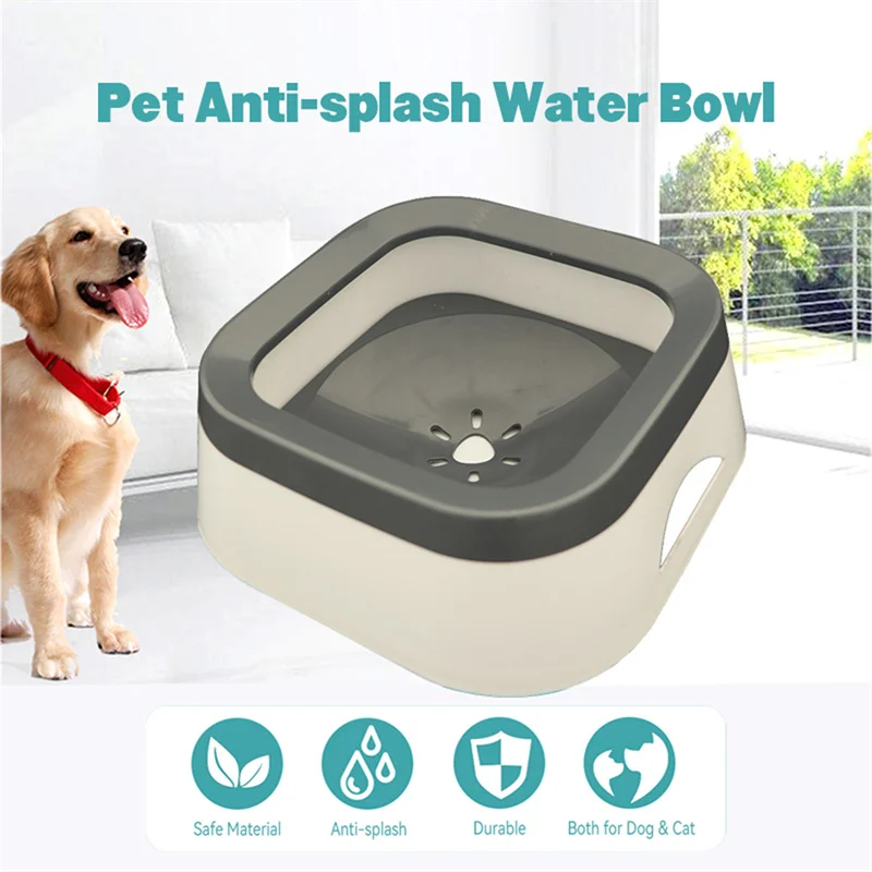 Anti-spritzwasser Schüssel Für Hunde Große Kapazität Trinker Pet Slow Food Schüssel Waterer Für