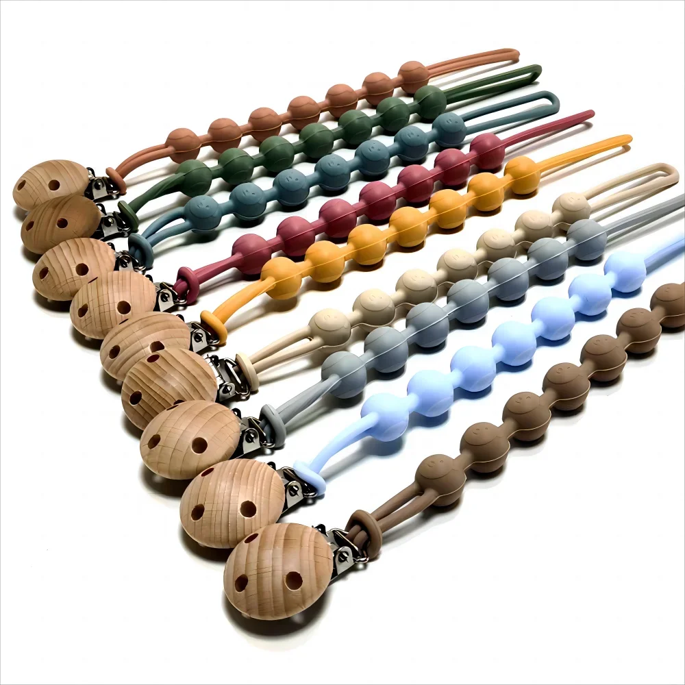Baby Schnuller Kette Baby Silikon Schnuller Anti-Drop-Kette Kinder Beißring Spielzeug Anti-Drop-Seil