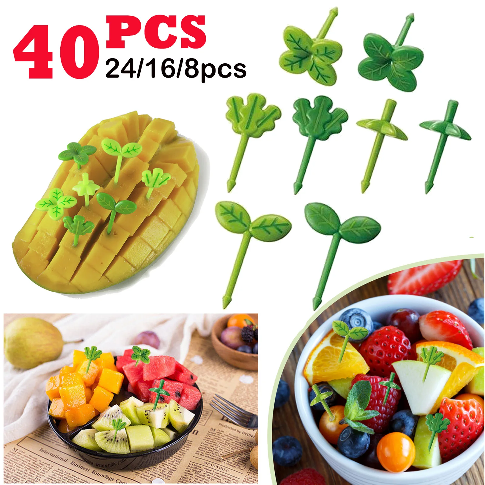 8-40 stücke Mini Food Picks Home Party Dekor Gabeln Pick Cartoon Obst Stick niedlichen Mittagessen