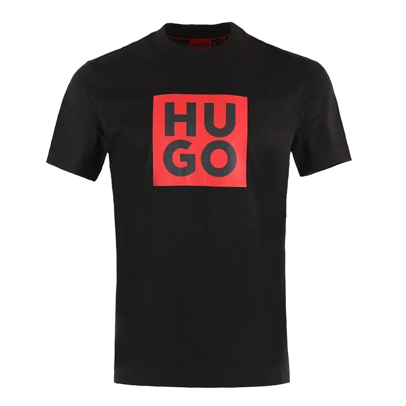 Fashionable Loose Casual T-shirt Summer Couple T-Shirt Hugo Boss Men's Printed Graphic Crewneck