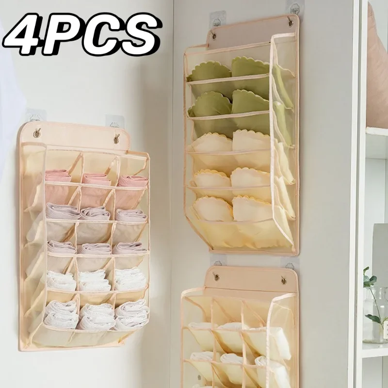 4 Stück Unterwäsche Höschen Lagerung Hänge tasche Wand BH Lagerung Organizer Rack Home Schrank