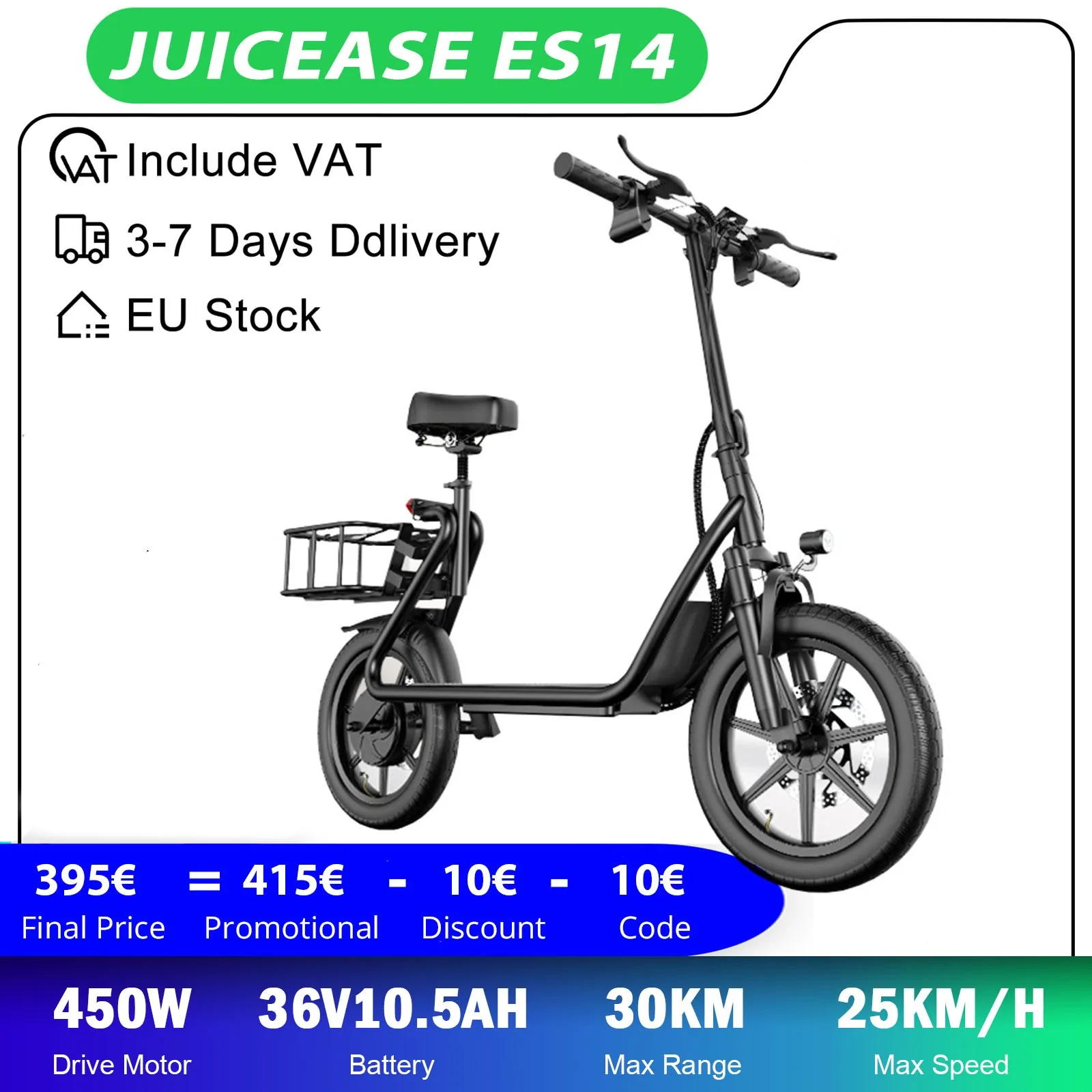 Saft ease es14 450w Elektro roller Erwachsene dämpfen Elektro roller 30km maximale Reichweite 25
