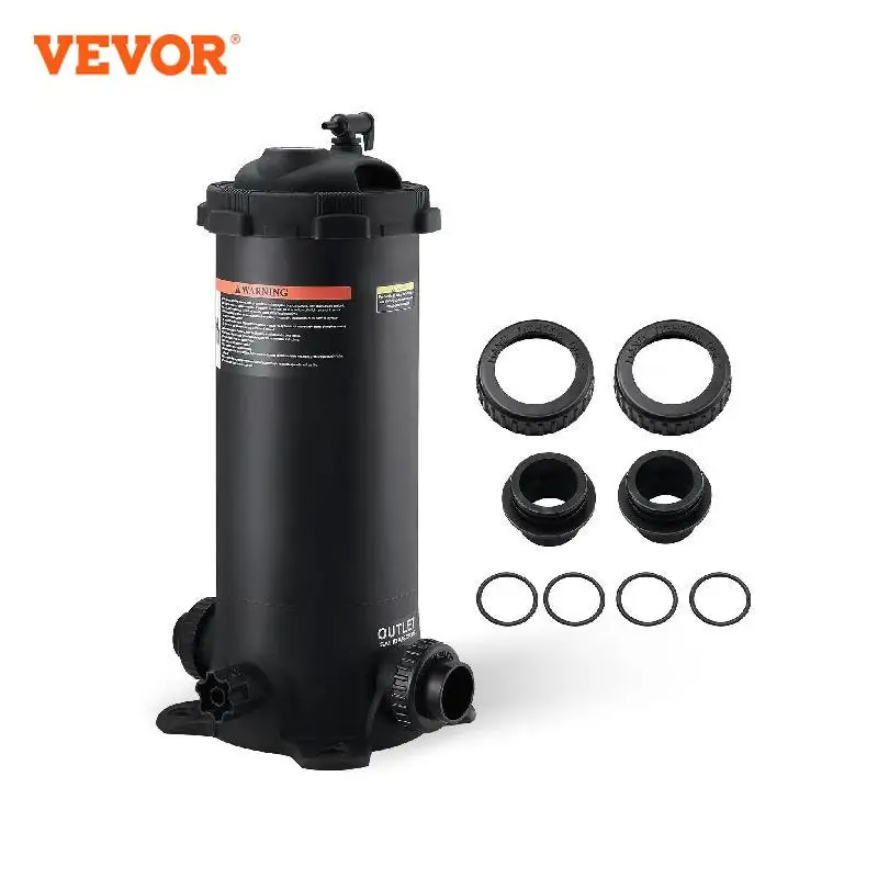 VEVOR Kartuschen-Poolfilter 380 x 380 x 710 mm Einbau-Poolfilter, oberirdisches