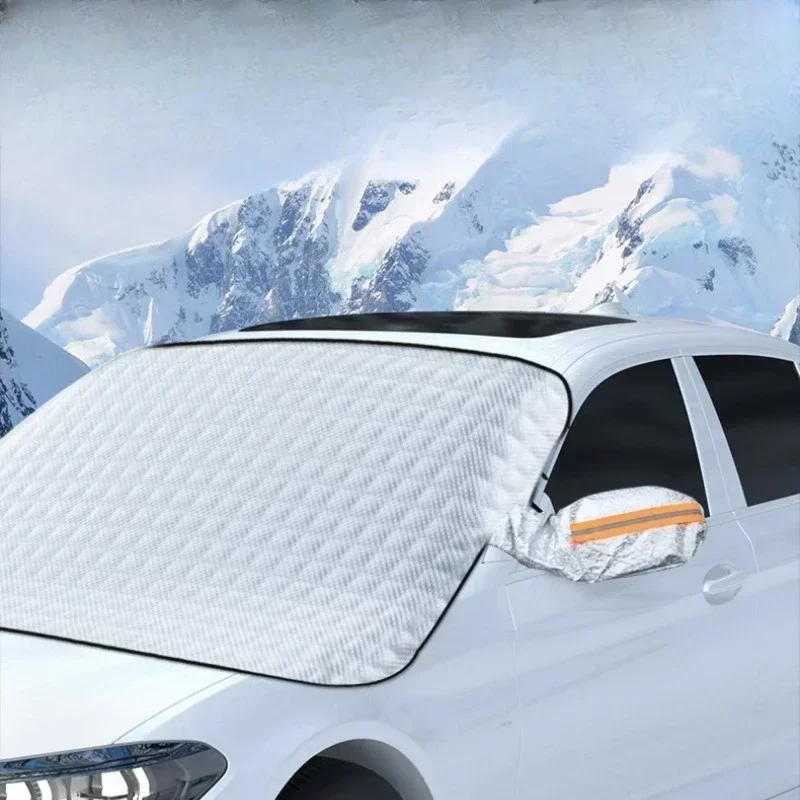 Auto Schneedecke vorne Schnee Windschutz scheibe frosts icher frosts icher Sonnenschutz halbe