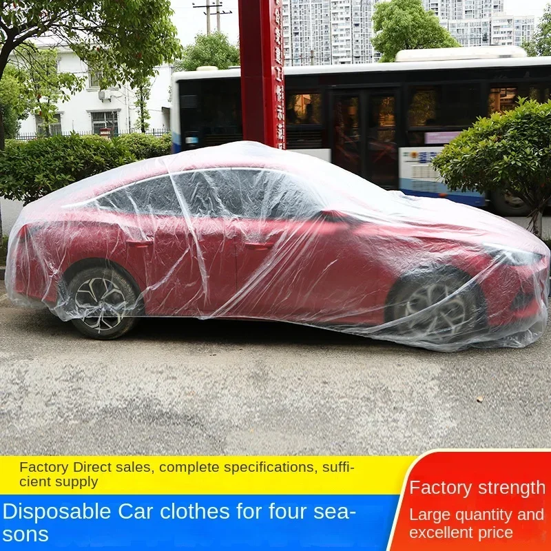 Hersteller direkt Auto Einweg Auto Mantel transparent Auto Mantel Kunststoff Pe Film Auto Mantel