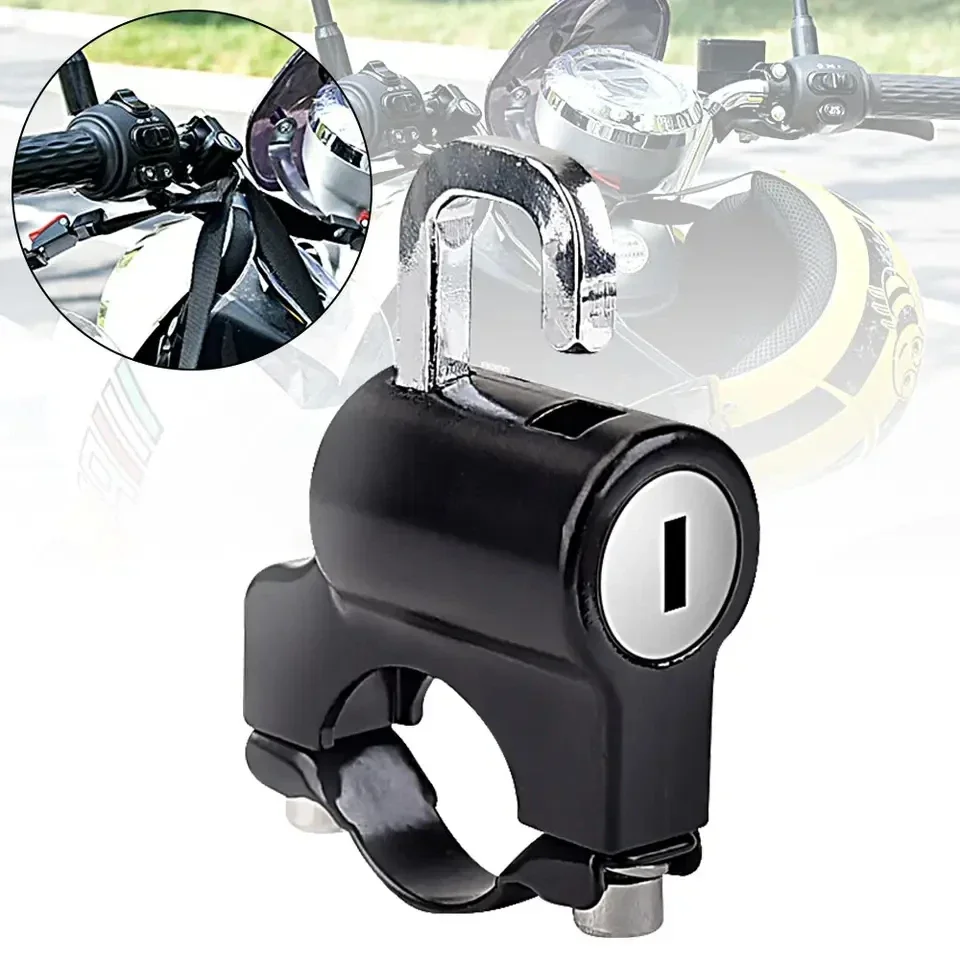 1pc Universal Motorrad Lenker Helm Haken Schloss langlebige Metall Anti-Diebstahl-Sicherheit
