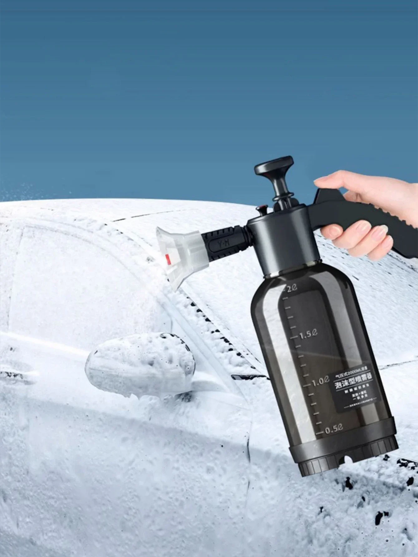 2l Handpumpe Schaums prüh gerät pneumatische Waschmaschine Schaum Schnees chaum Hochdruck Auto wasch
