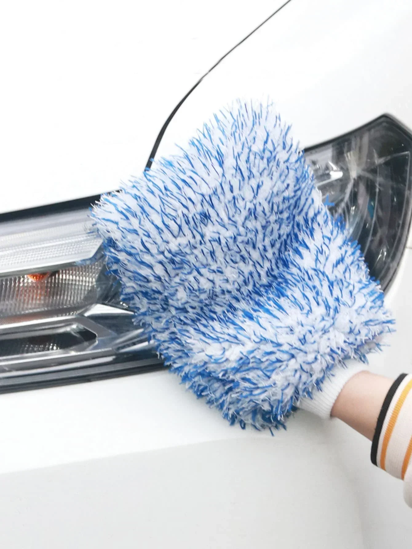 1pccar Wasch handschuhe magische Faser verdickte Auto Reinigungs handschuhe stark saugfähig lange