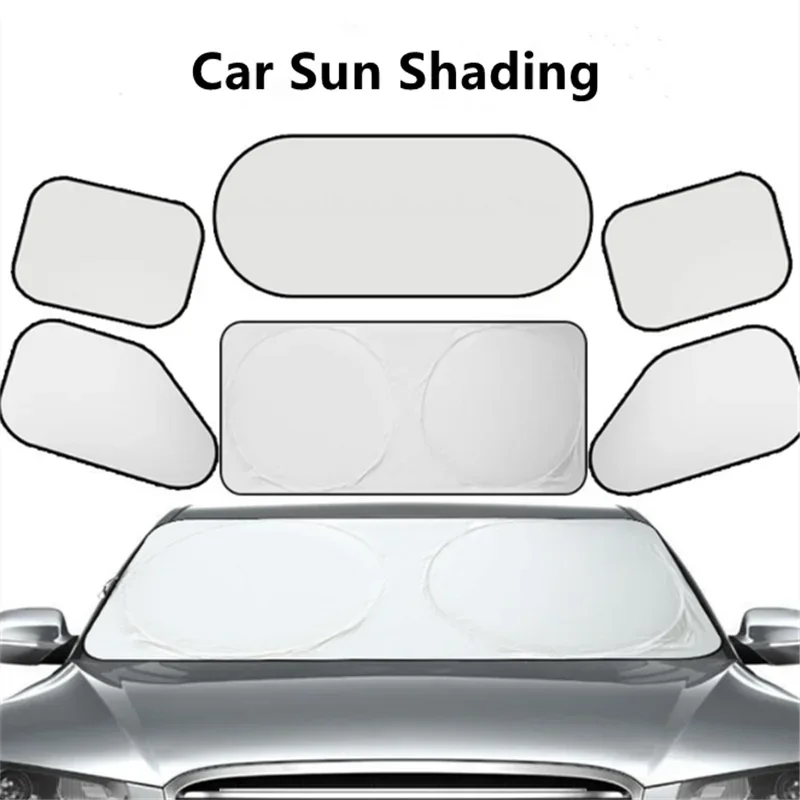 6 teile/los Auto Sonnenschutz Windschutz scheibe deckt Auto Fenster UV-Schutzschild reflektierende