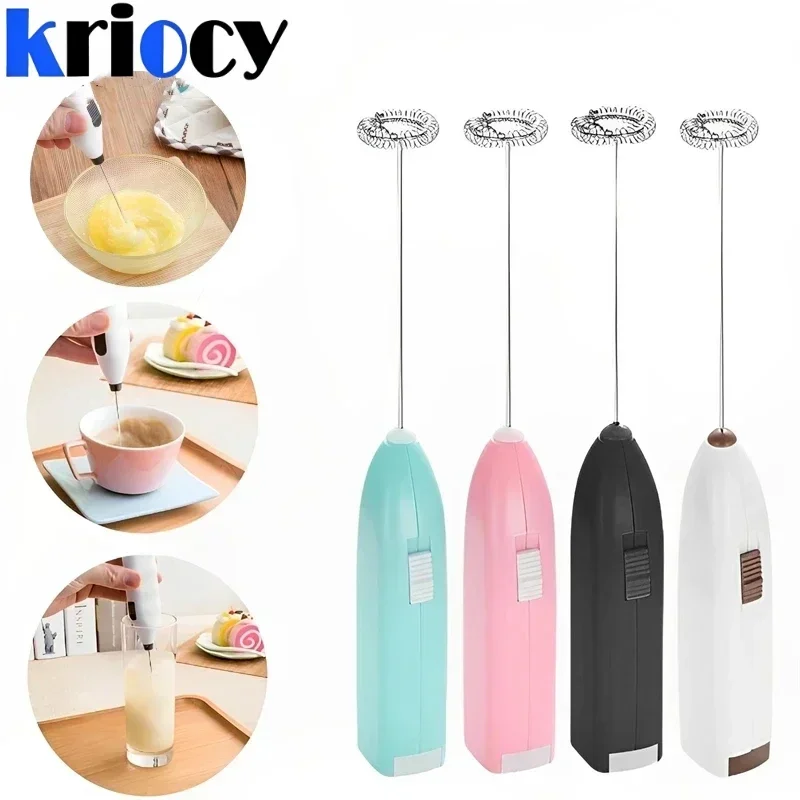4/10pcs Mini elektrische Milch schäumer Mixer drahtlose Kaffee Schneebesen Mixer Handheld Eier
