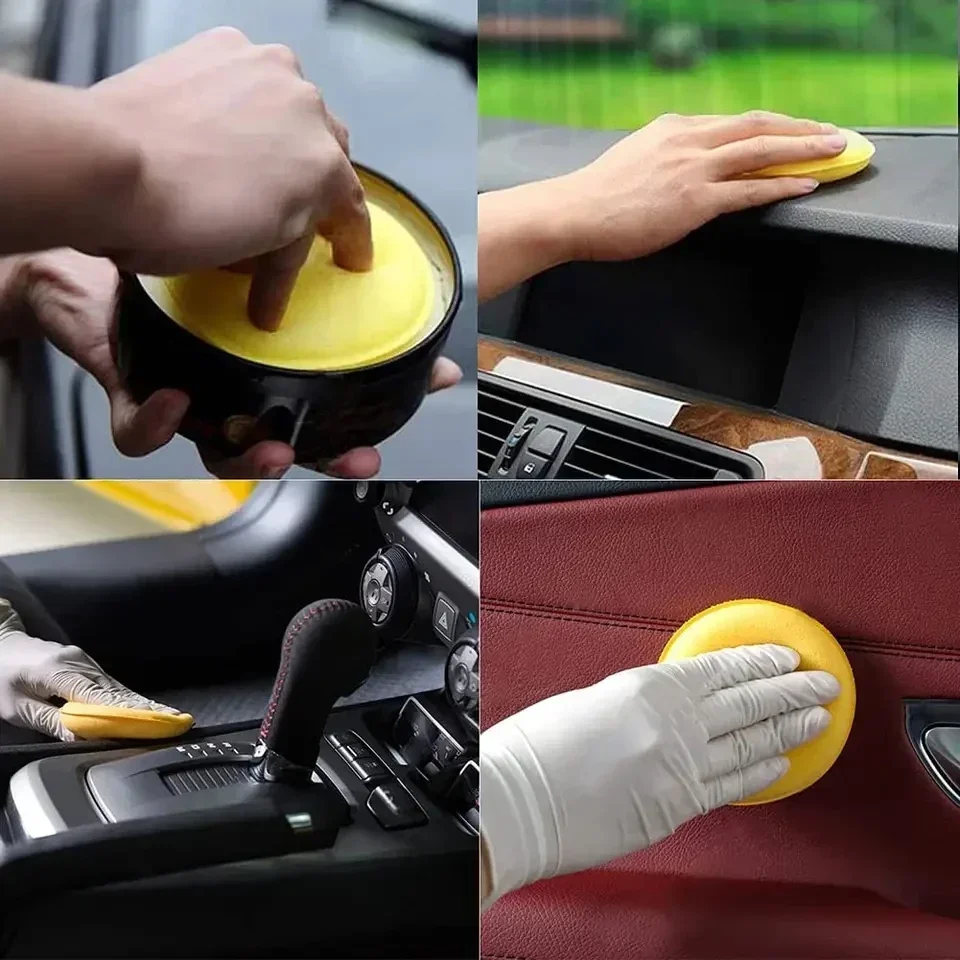 6 Stück Schaum wachs Applikator Pad Hand Wachs Schaum Auto pflege Schwamm Applikator Reinigung