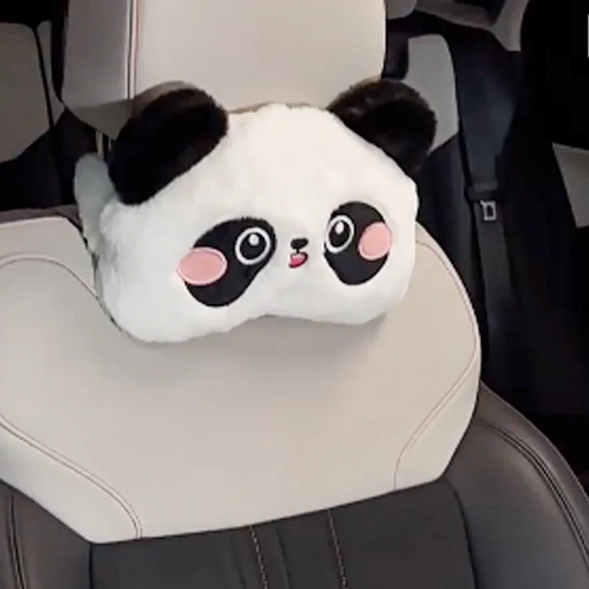1pccartoon weibliches Auto Kopf Kissen Nacken kissen niedlichen Plüsch Komfort Auto Kissen Nacken