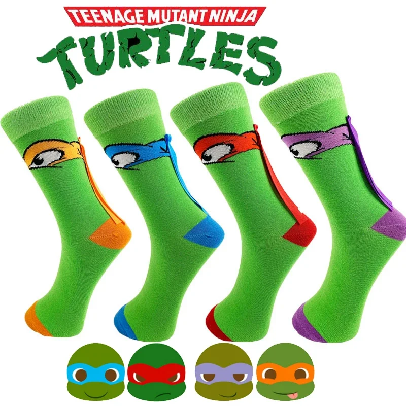 Neue Ninja Schildkröten tmnt Socken Frauen Männer lustige Cartoon Mode ins Trend Graffiti Sport Paar