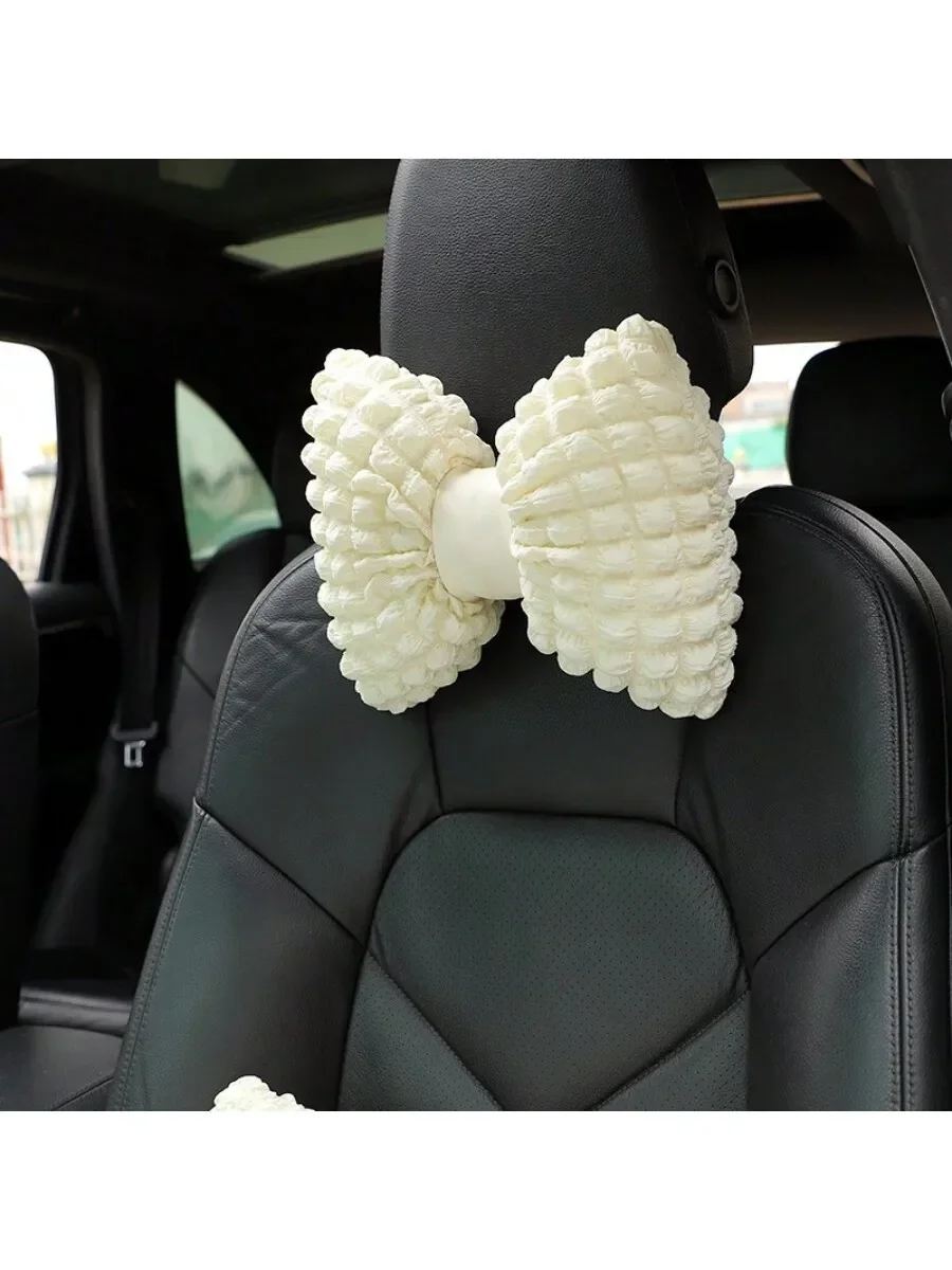 1pc Auto Kopf Kissen Nacken kissen Puff Autos itz atmungsaktiv bequem Kissen Netz rot Auto Interieur