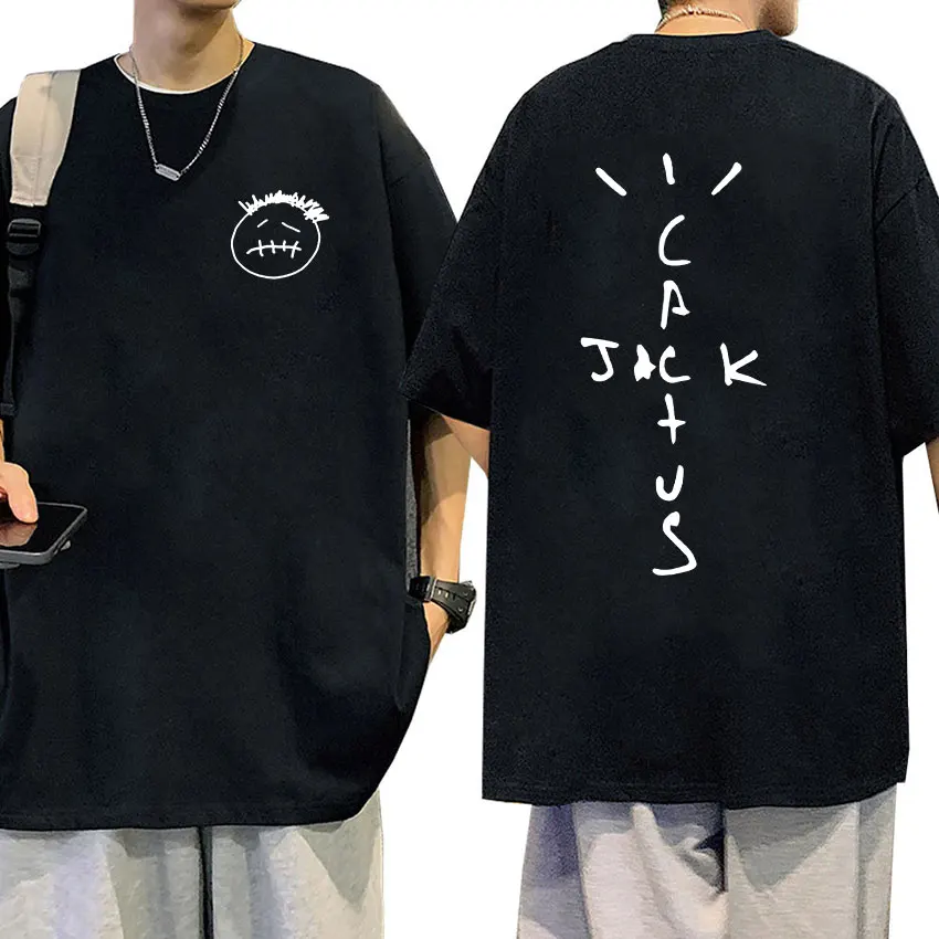 Rapper Kaktus Jack Grafik T-Shirt Männer coole Hip Hop Trend T-Shirts hochwertige gemütliche